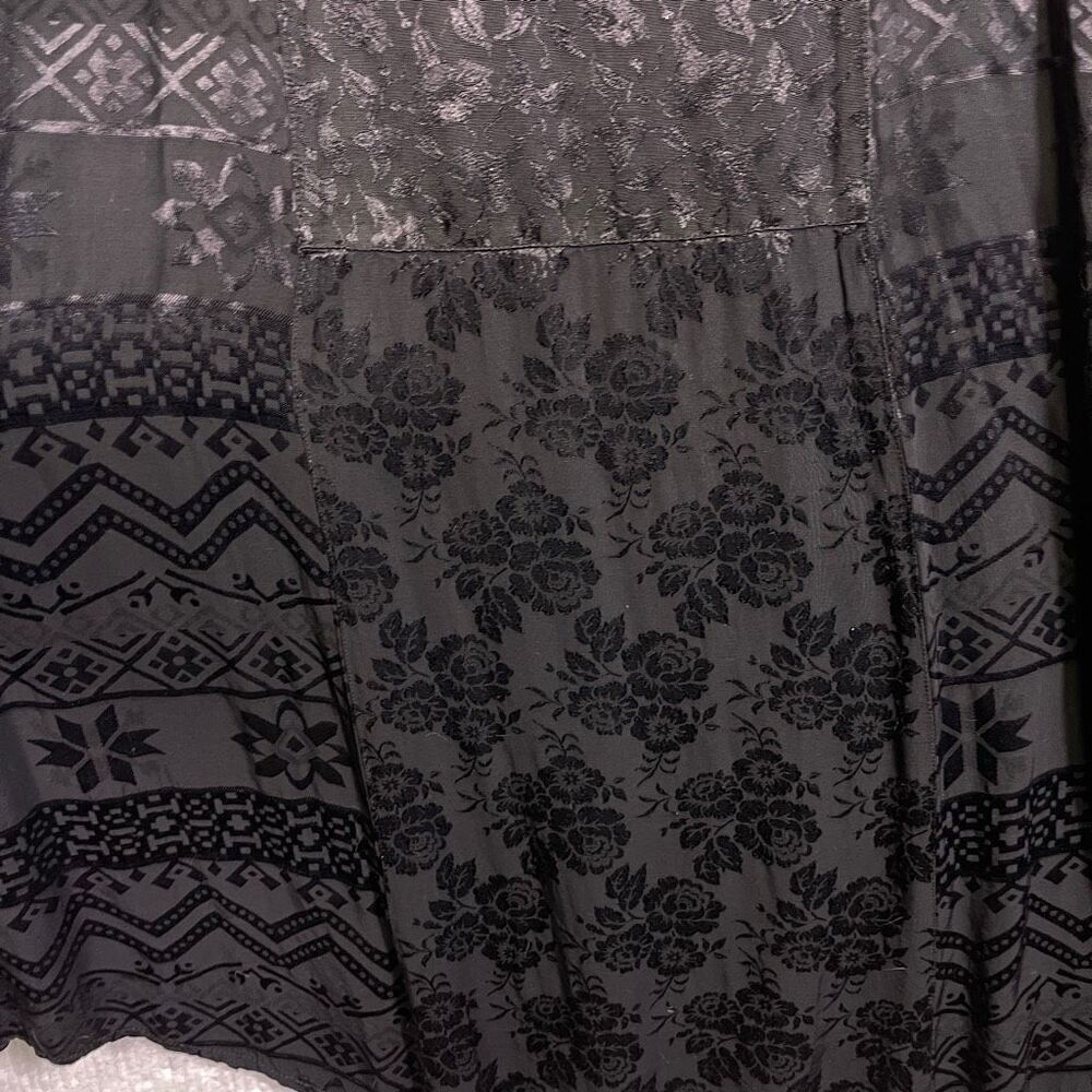 Citron Santa Monica Black Sleeveless Floral Pullover Maxi Dress Medium - Picture 6 of 6